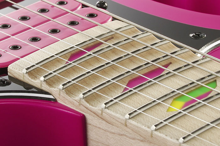 Ibanez Steve Vai Jem777 Sk Lh Gaucher Japon Signature Hsh Dimarzio Fr - Shocking Pink - Left-handed electric guitar - Variation 3