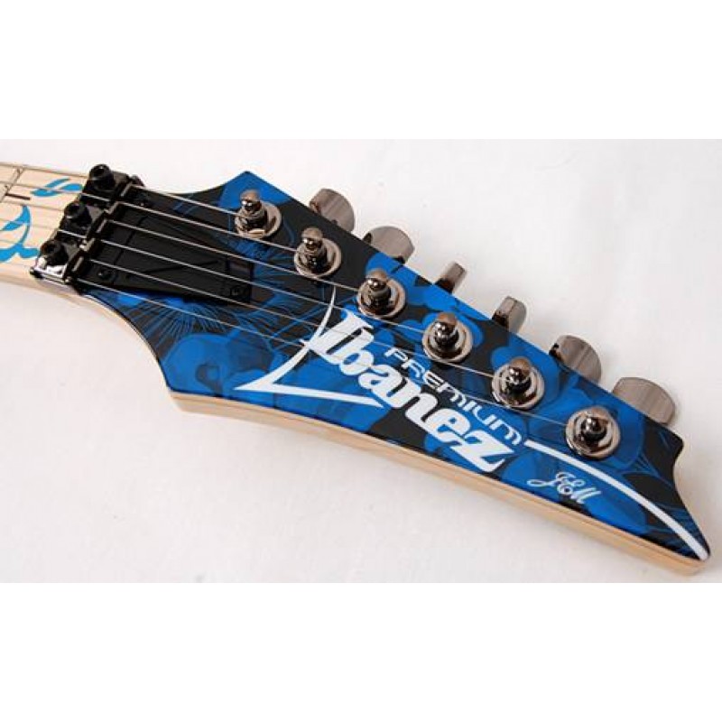 Ibanez Steve Vai Jem77p Bfp Premium Hsh Fr Mn - Blue Floral Pattern - Str shape electric guitar - Variation 4