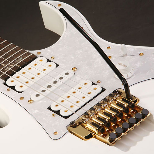 Ibanez Steve Vai Jem7v Wh Prestige Japon Signature Hsh Fr Rw - White - Str shape electric guitar - Variation 2
