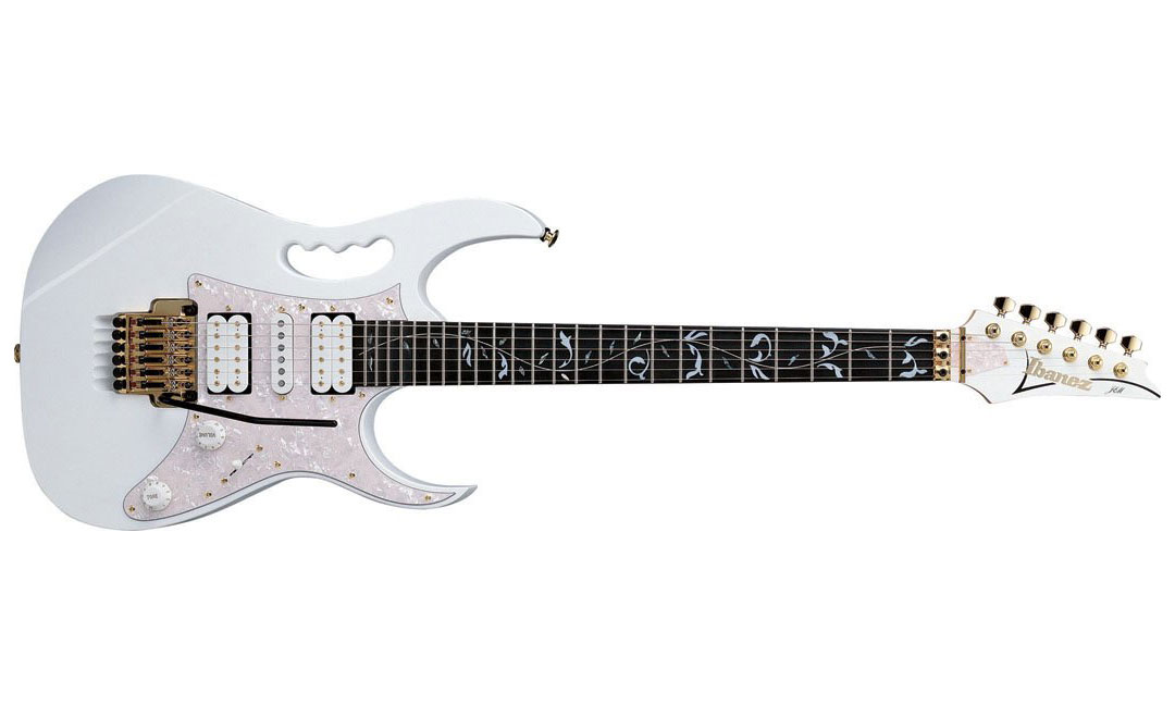 Ibanez Steve Vai Jem7v Wh Prestige Japon Signature Hsh Fr Rw - White - Str shape electric guitar - Variation 1