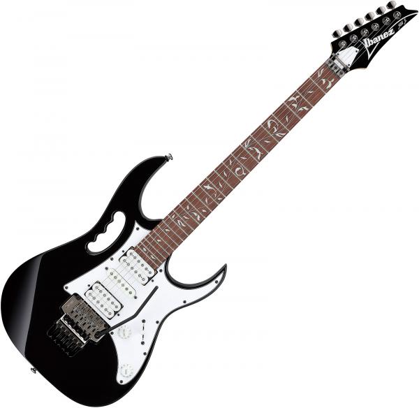 Solid body electric guitar Ibanez Steve Vai JEMJR BK - Black