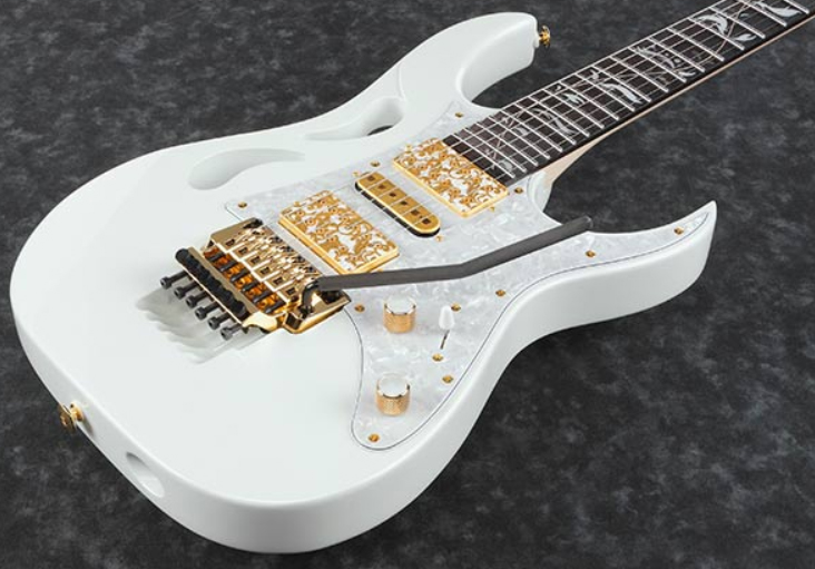 Ibanez Steve Vai Pia3761 Slw Signature Jap Hh Dimarzio Fr Rw - Stallion White - Str shape electric guitar - Variation 1