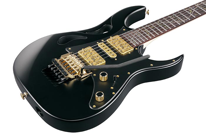 Ibanez Steve Vai Pia3761 Xb Signature Jap 2h Dimarzio Fr Rw - Onyx Black - Str shape electric guitar - Variation 2