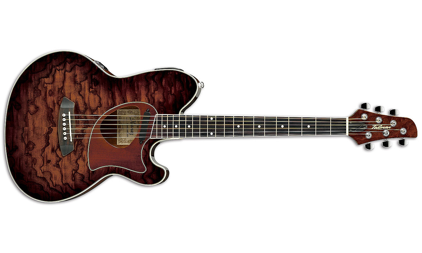 Ibanez Tcm50 Vbs Talman Cw Frene Sapele Pur - Vintage Brown Sunburst - Electro acoustic guitar - Variation 1