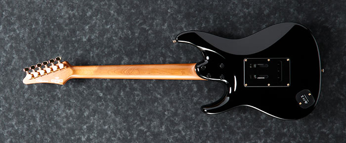 Ibanez Tim Henson Thbb10 Bk Premium Signature Hss Trem Mn +housse - Black - Str shape electric guitar - Variation 1