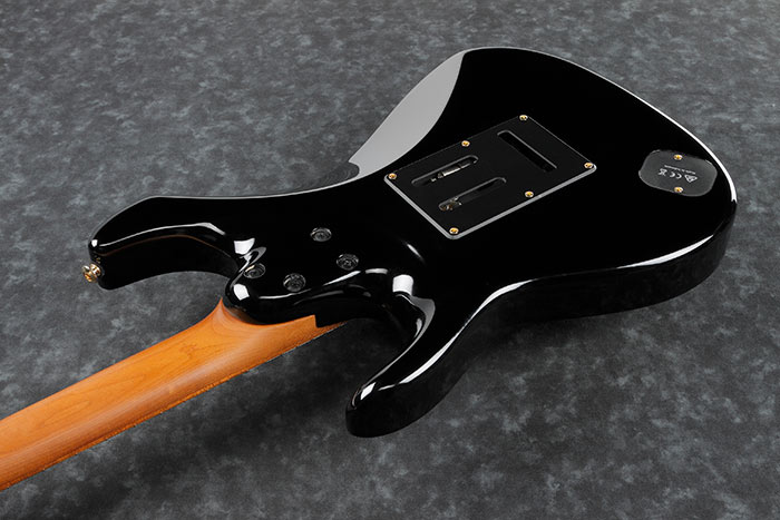 Ibanez Tim Henson Thbb10 Bk Premium Signature Hss Trem Mn +housse - Black - Str shape electric guitar - Variation 3