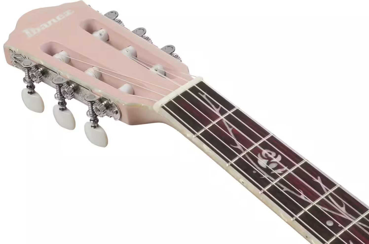 Ibanez Tim Henson Tod10n Paf Ind Signature Epicea Sapele Rw - Pearl Pink Flat - Classical guitar 4/4 size - Variation 5