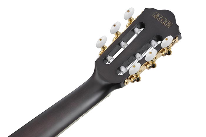 Ibanez Tim Henson Tod10n Tkf Ind Signature Lh Gaucher Epicea Sapele Rw - Transparent Black Flat - Classical guitar 4/4 size - Variation 3
