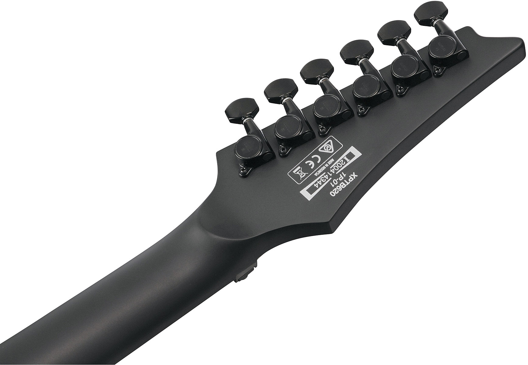 Ibanez Xptb620 Bkf Iron Label Hh Dimarzio Fr Eb - Black Flat - Metal electric guitar - Variation 3