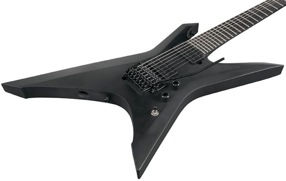 Ibanez Xptb720 Bkf Iron Label 7c Hh Dimarzio Fr Eb - Black Flat - 7 string electric guitar - Variation 2