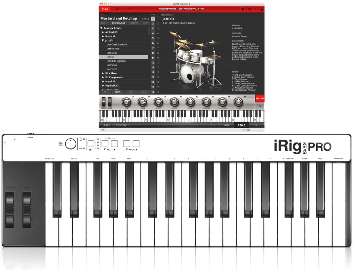 Ik Multimedia Irig Key Pro + Sampletank 3 Bundle - Controller-Keyboard - Main picture