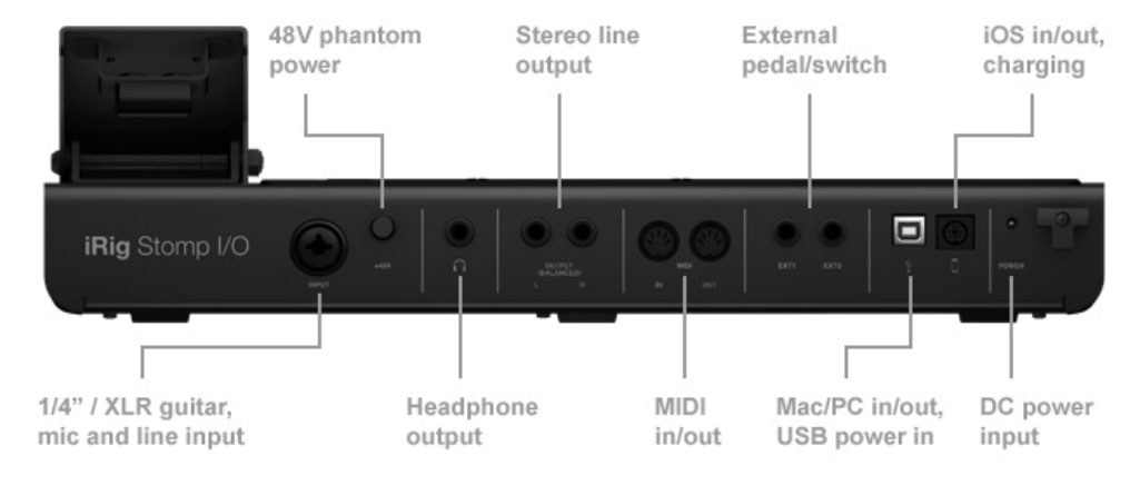 Ik Multimedia Irig Stomp I/o - Switch pedal - Variation 2