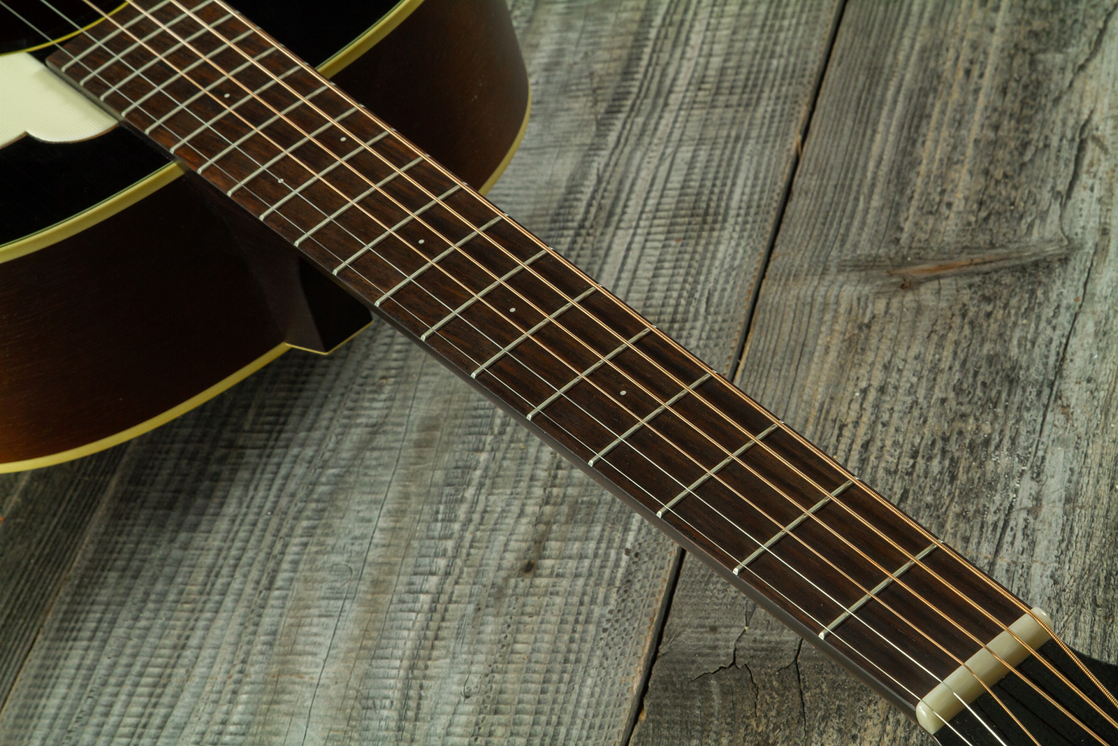 Iris Df Dreadnought Epicea Acajou Rw #1435 - Relic Tobacco Burst - Folk guitar - Variation 4