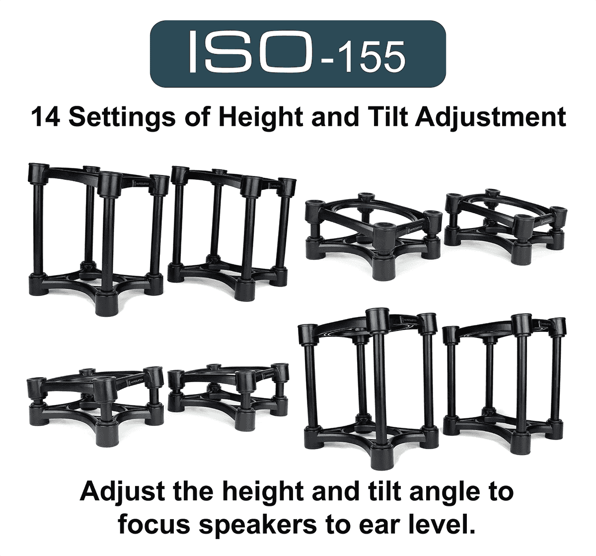 Isoacoustics Iso-155 (2 Supports) - Stand for studio - Variation 2