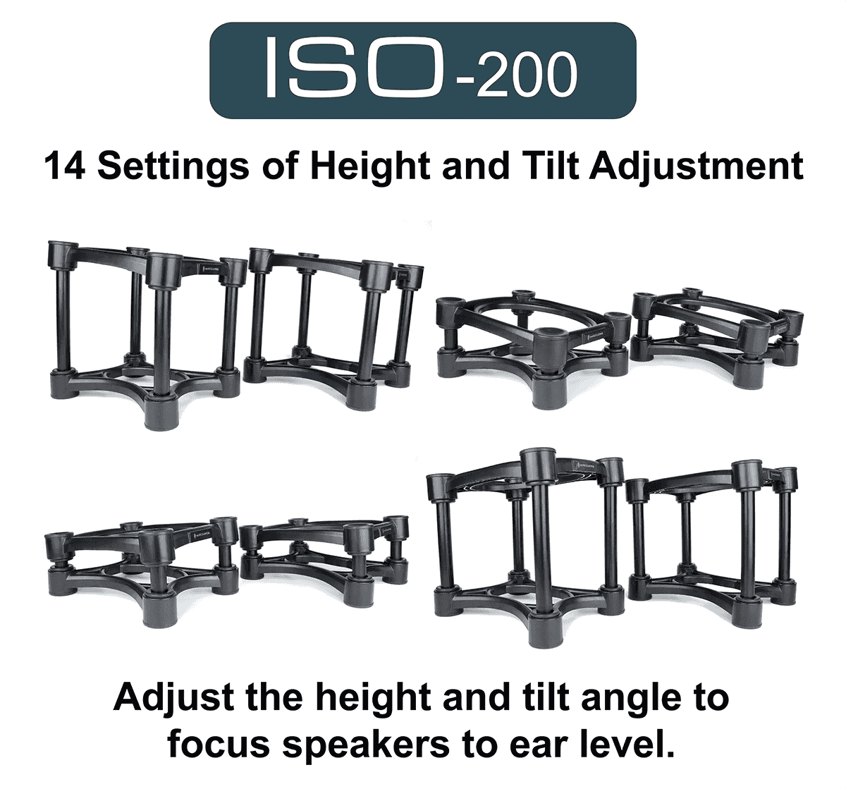 Isoacoustics Iso-200 (2 Supports) - Stand for studio - Variation 1