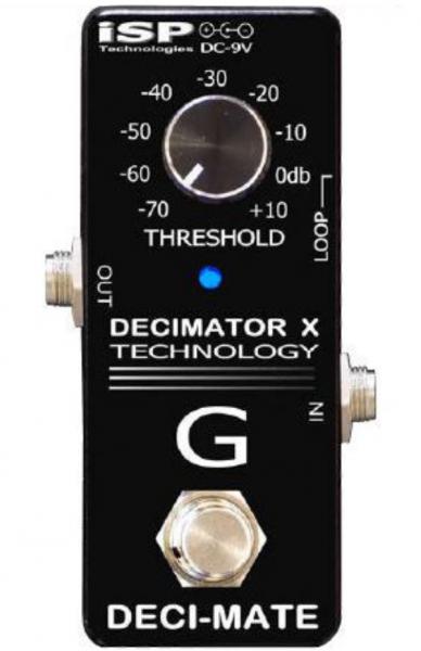 Compressor, sustain & noise gate effect pedal Isp technologies DECI-MATE G Micro Decimator