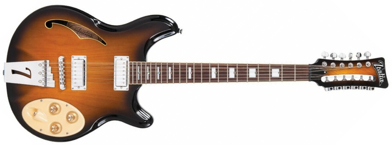 Italia Rimini 12 - 2 Tone Sunburst - Semi-hollow electric guitar - Main picture