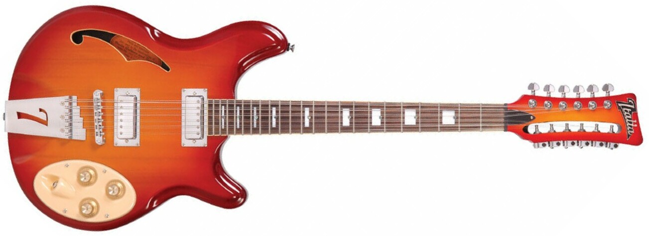 Italia Rimini 12 - Cherry Sunburst - Semi-hollow electric guitar - Main picture