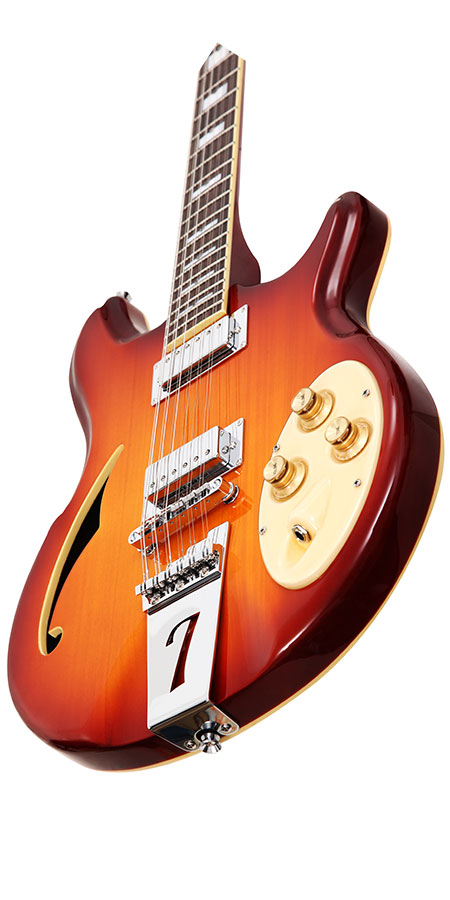 Italia Rimini 12 - Cherry Sunburst - Semi-hollow electric guitar - Variation 2