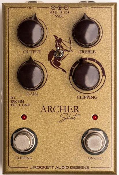 Overdrive, distortion & fuzz effect pedal J. rockett audio designs Archer Select