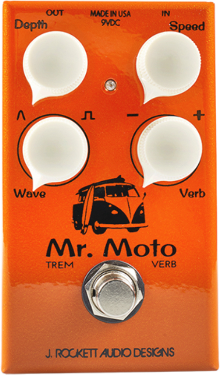 J. Rockett Audio Designs Mr. Moto Tremolo & Reverb - Modulation, chorus, flanger, phaser & tremolo effect pedal - Main picture