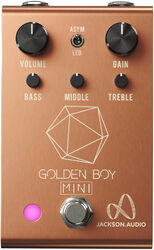 Overdrive, distortion & fuzz effect pedal Jackson audio Golden Boy Mini Rose Gold