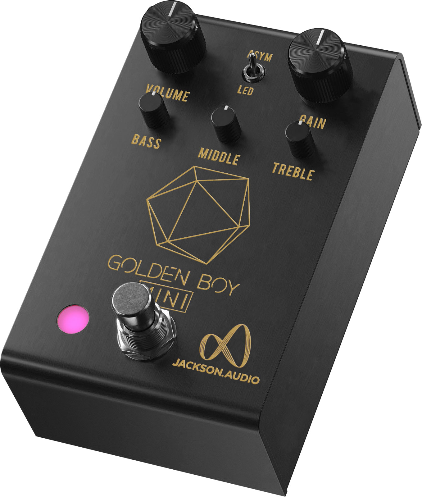 Jackson Audio Golden Boy Mini Black Ltd - Overdrive, distortion & fuzz effect pedal - Variation 1