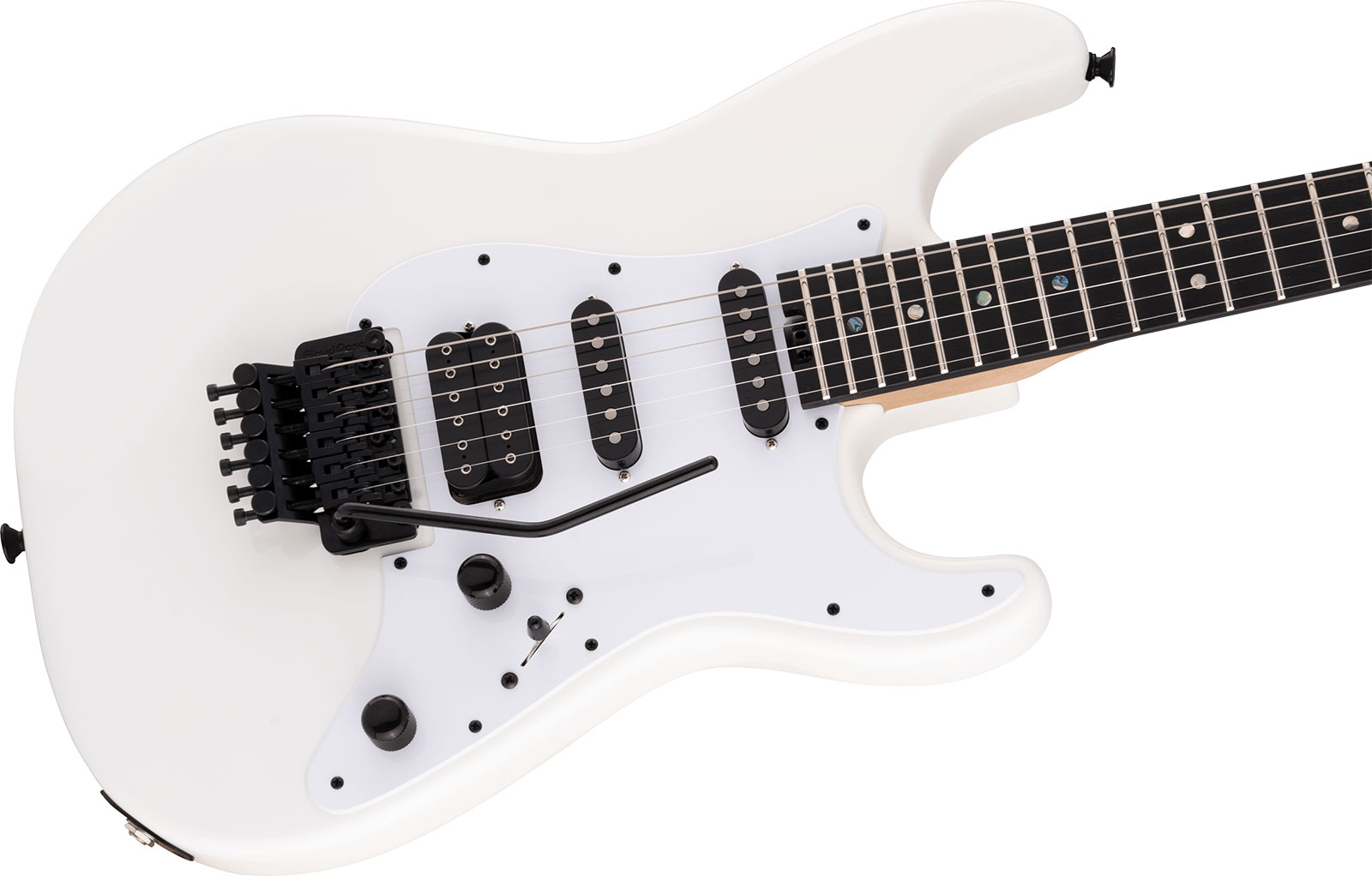 Jackson Adrian Smith San Dimas Usa Signature Hss Dimarzio Fr Ebo - Snow White - Str shape electric guitar - Variation 2