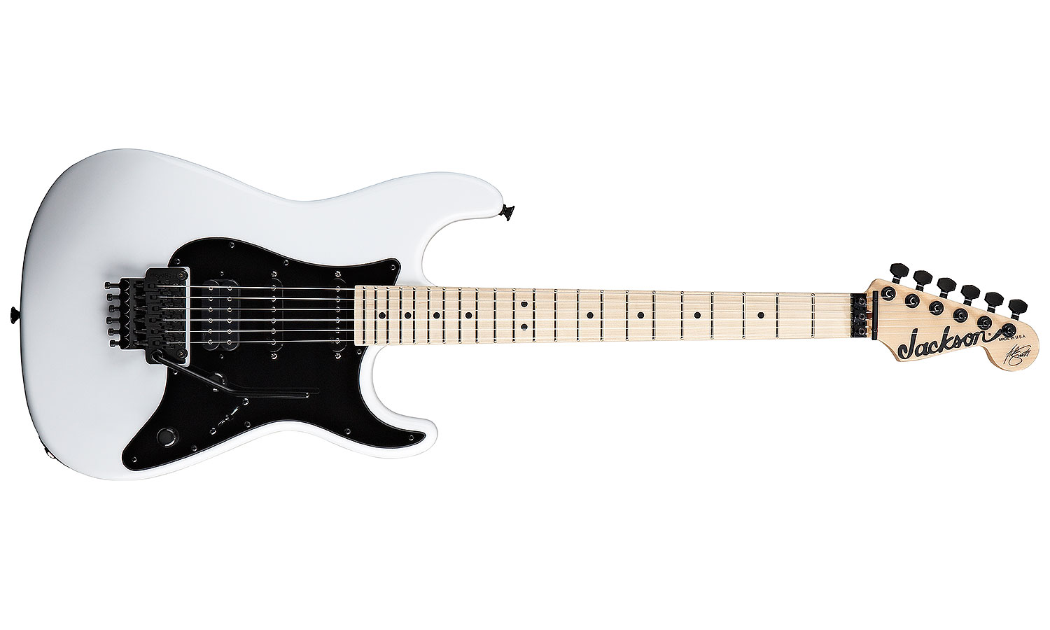 Jackson Adrian Smith San Dimas Sdx Signature Hss Fr Mn - Snow White - Str shape electric guitar - Variation 1