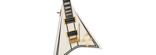 Jackson Cd1 Legend Series Rhoad Limited Edition Trem Hh Eb - White With Black Bevels - Metal electric guitar - Variation 4