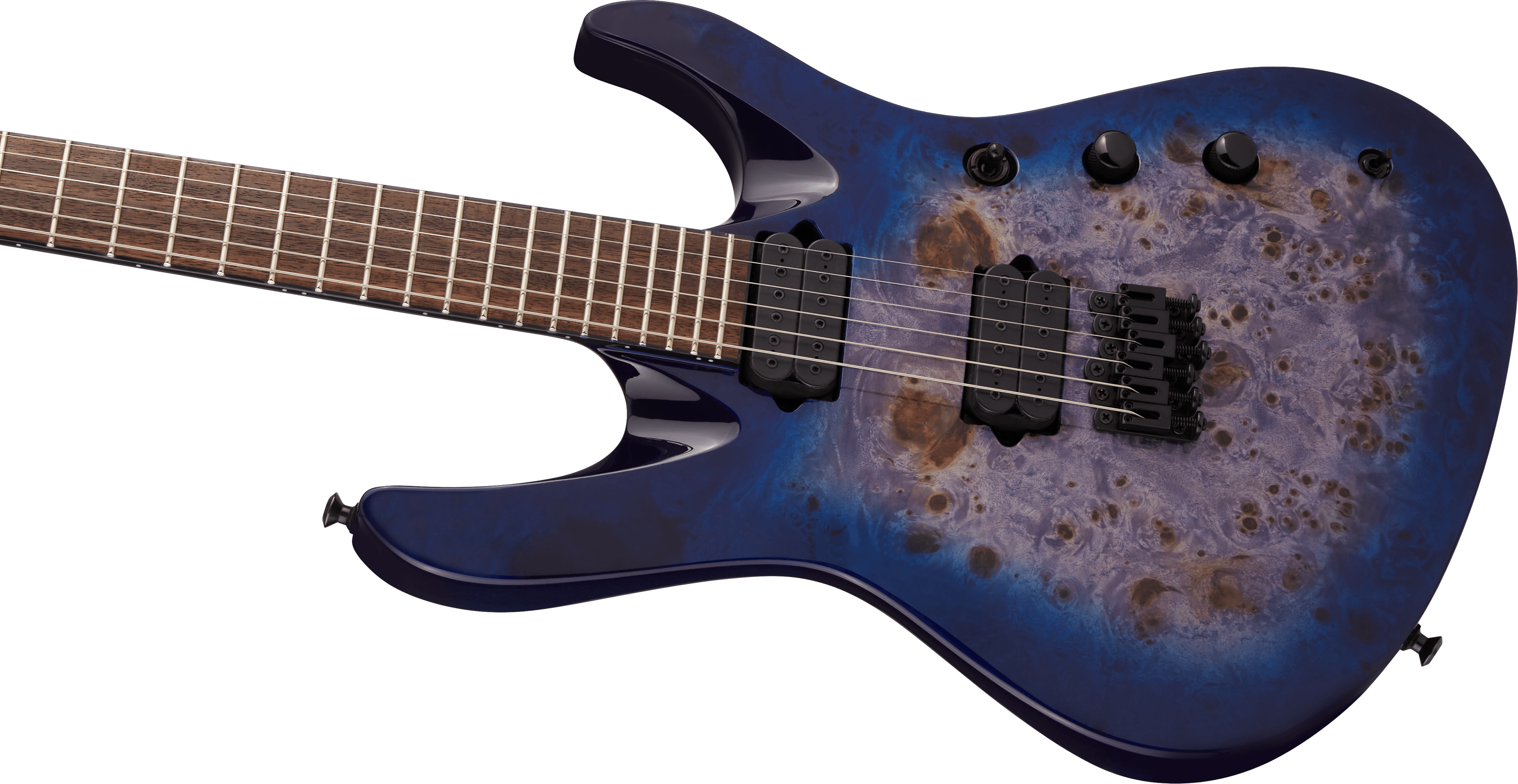 Jackson Chris Broderick Soloist 6 Pro 2h Dimarzio Ht Lau - Trans Blue Poplar - Str shape electric guitar - Variation 3