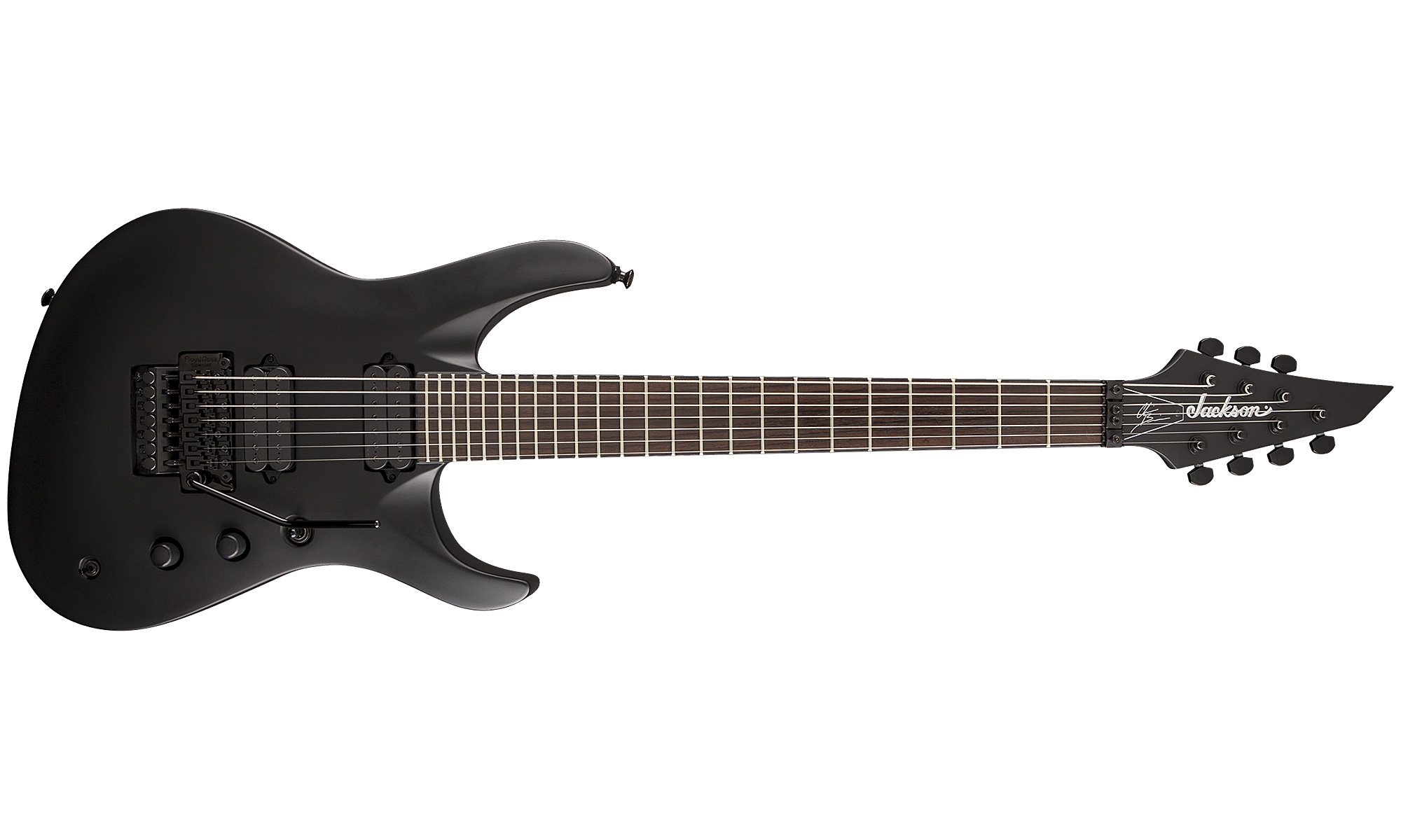 Jackson Chris Broderick Soloist 7 Pro - Satin Black - 7 string electric guitar - Variation 1