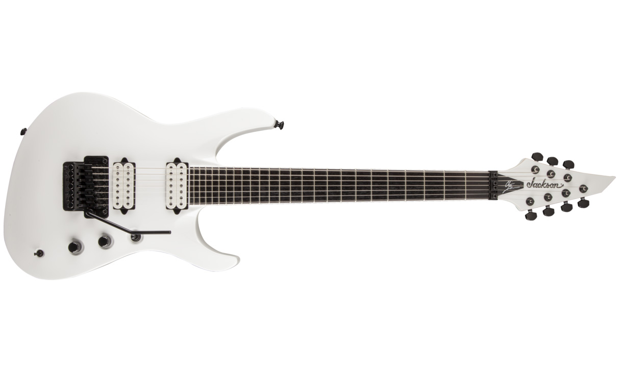 Jackson Chris Broderick Soloist 7 Pro Hh Dimarzio Fr Rw - Snow White - 7 string electric guitar - Variation 1