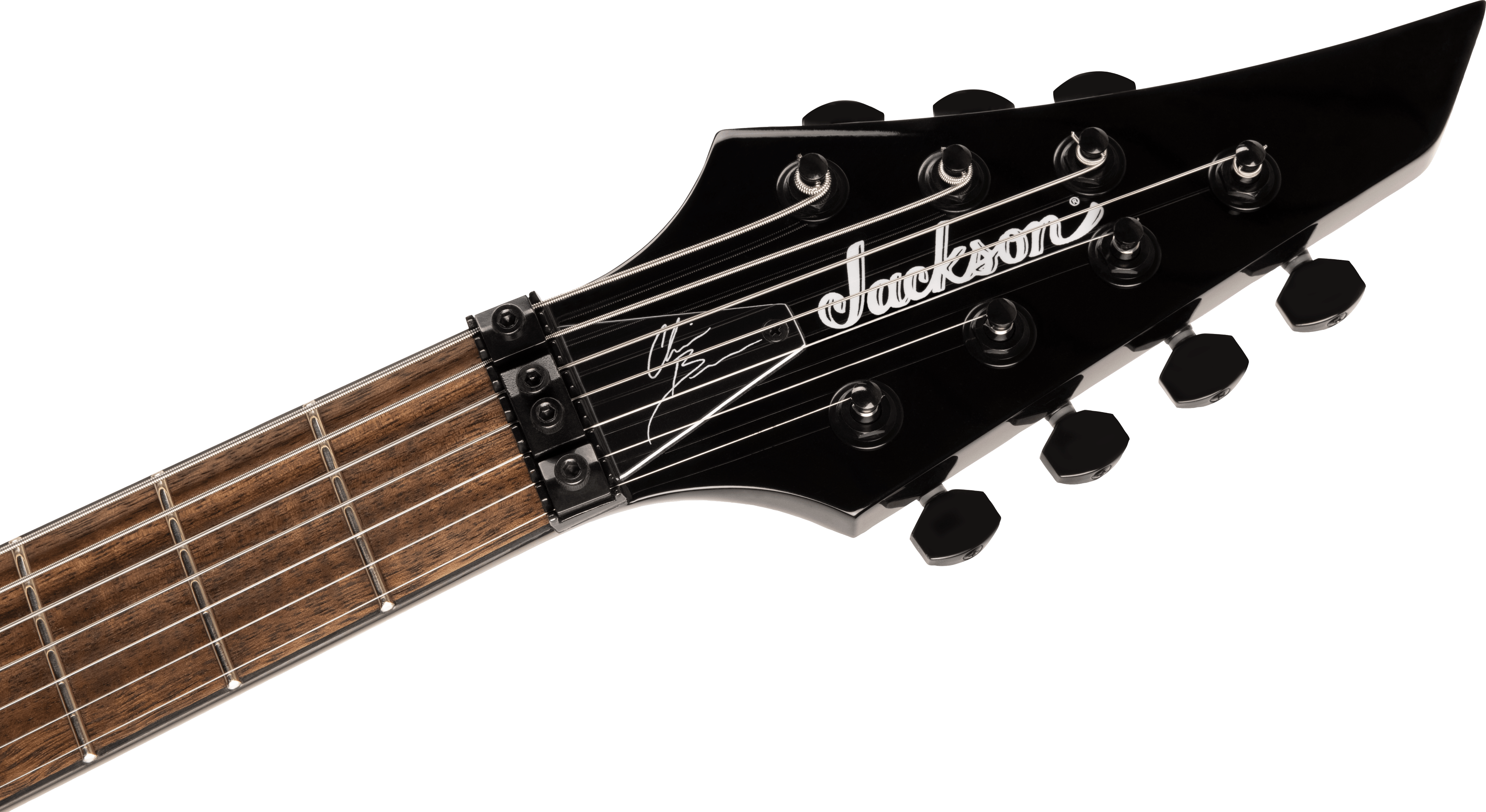 Jackson Chris Broderick Soloist 7 Pro Signature 2h Dimarzio Fr Lau - Gloss Black - 7 string electric guitar - Variation 4