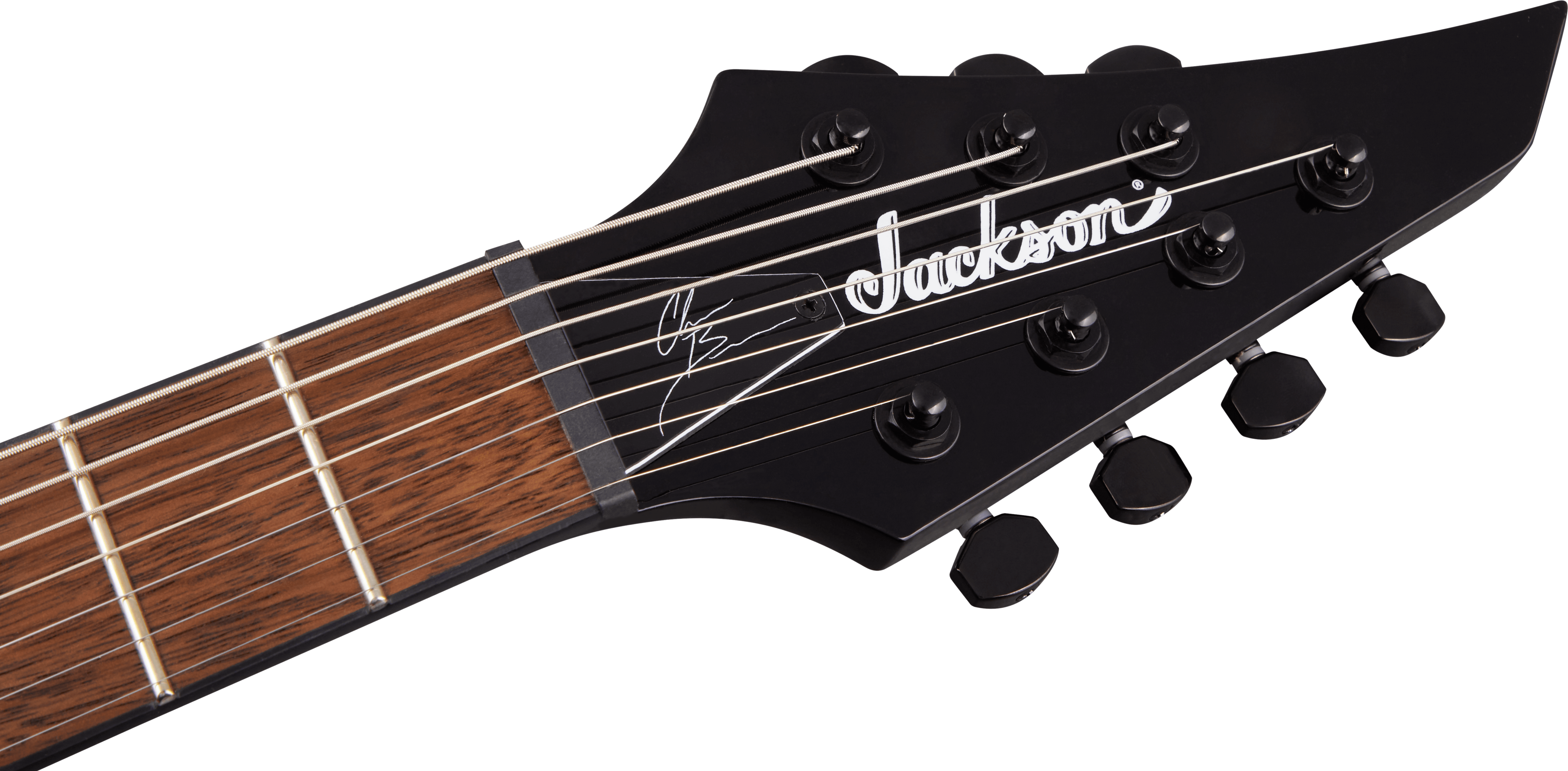 Jackson Chris Broderick Soloist 7 Pro 2h Dimarzio Ht Lau - Gloss Black - 7 string electric guitar - Variation 4