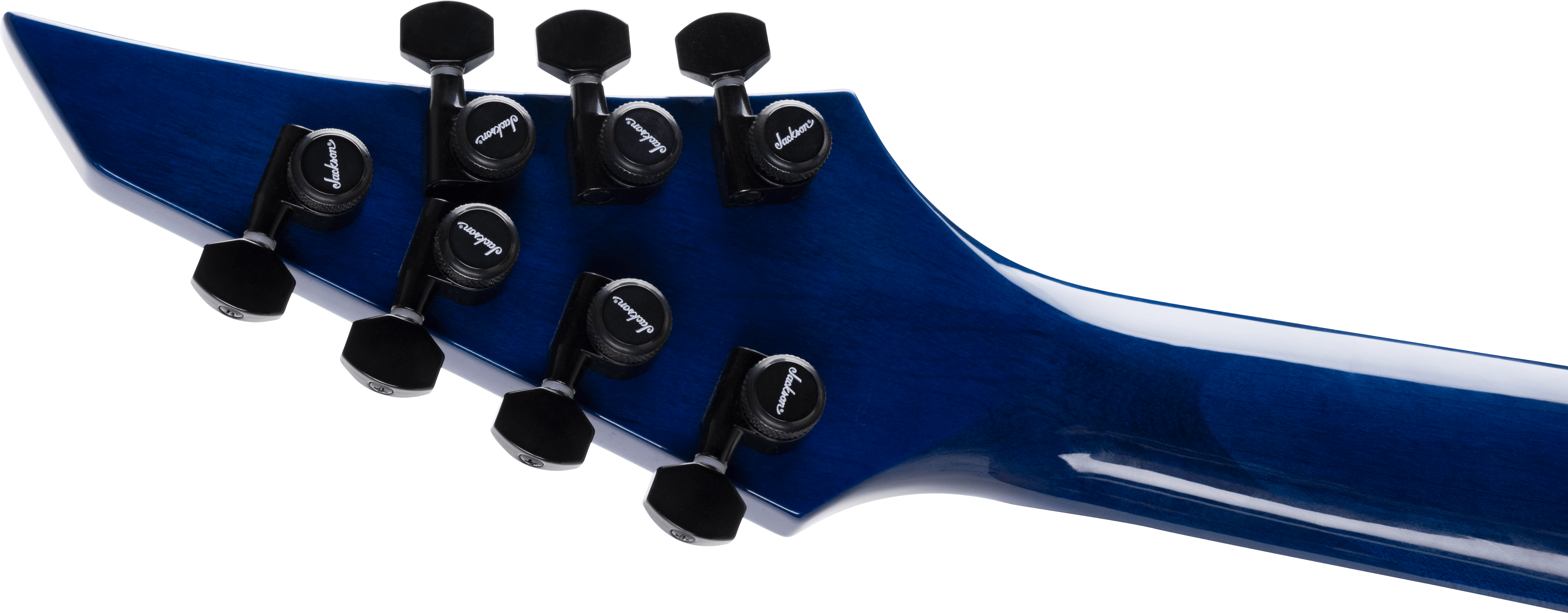 Jackson Chris Broderick Soloist 7 Pro 2h Dimarzio Ht Lau - Trans Blue Poplar - 7 string electric guitar - Variation 5