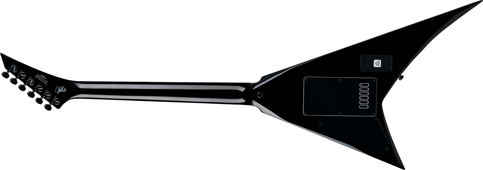 Jackson Christian Andrieu Rhoads Rr24 Evtn Cor Signature Cor 1h Fishman Fluence Ht Eb - Black W/ White Bevels - Signature electric guitar - Variation 