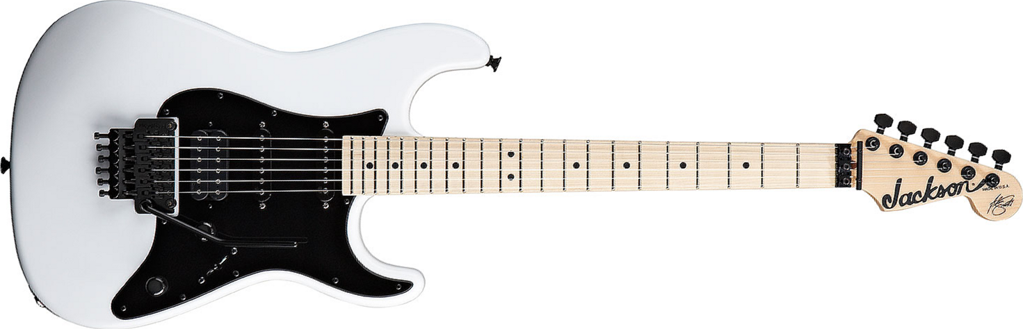 Jackson Adrian Smith San Dimas Sdx Signature Hss Fr Mn - Snow White - Str shape electric guitar - Main picture