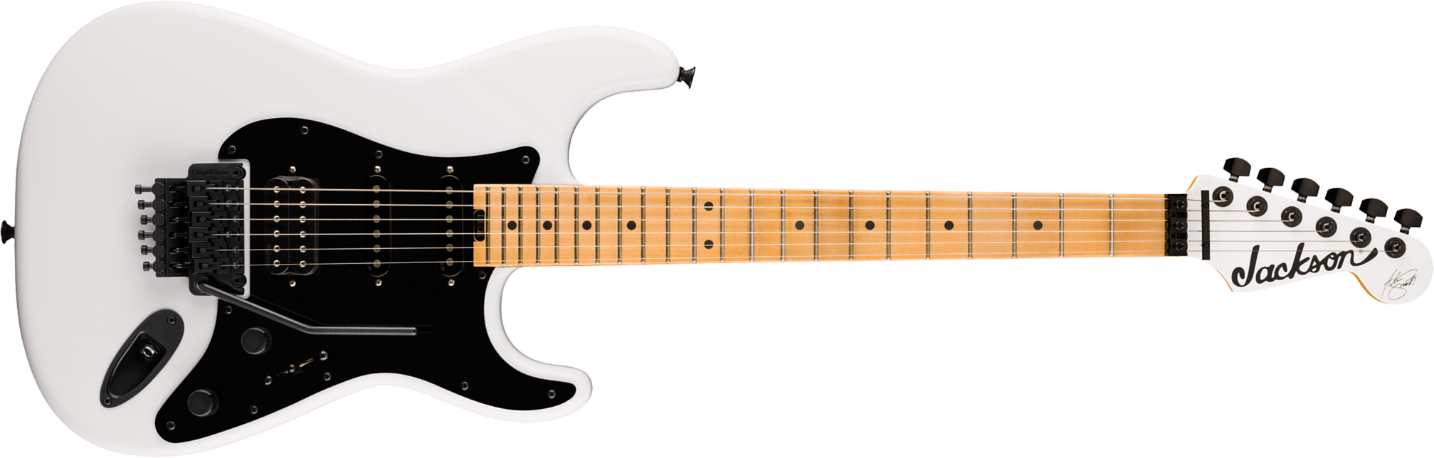 Jackson Adrian Smith Sc1 50th Ann. Mex Ltd Signature Hss Dimarzio Fr Mn - White - Str shape electric guitar - Main picture