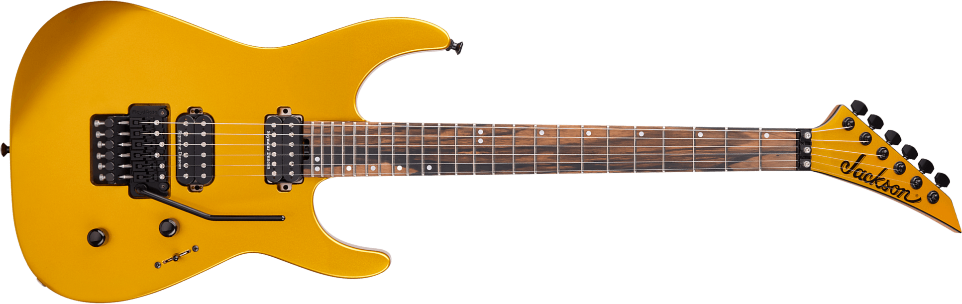 Jackson American Virtuoso Usa 2h Seymour Duncan Fr Eb - Gold Rush - Metal electric guitar - Main picture