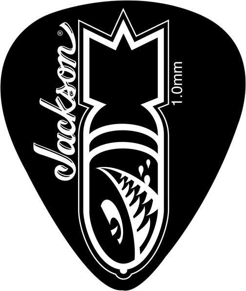 Jackson Black Heavy Bomb 1mm - Guitar pick - Main picture