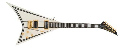 Jackson Cd1 Legend Series Rhoad Limited Edition Trem Hh Eb - White With Black Bevels - Metal electric guitar - Main picture
