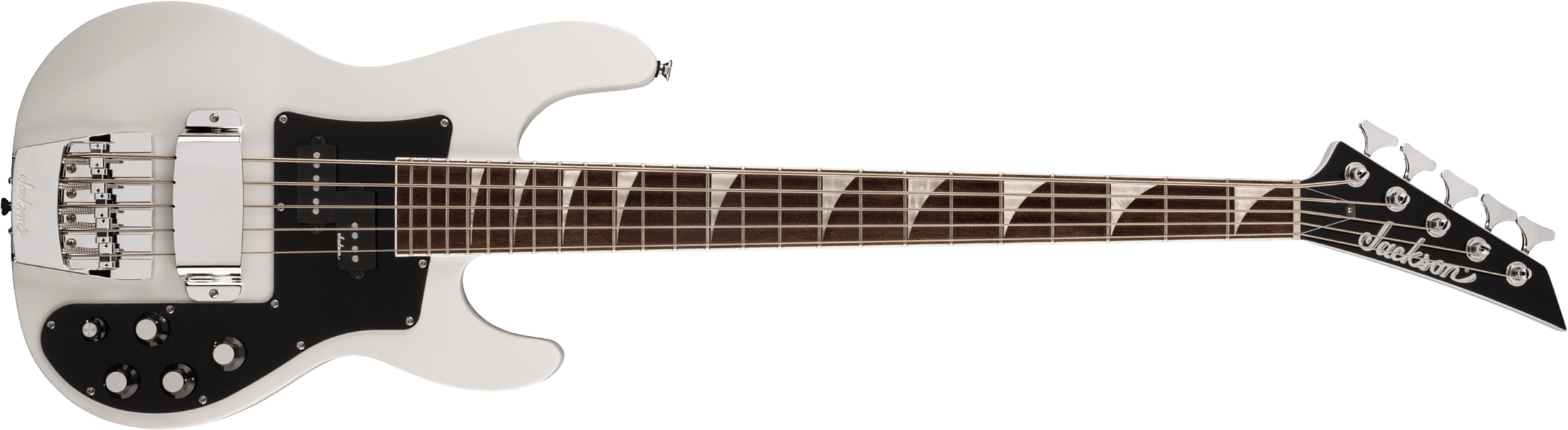 Jackson Concert Bass Cbxnt Dx Iv Active Lau - Snow White - Solid body electric bass - Main picture