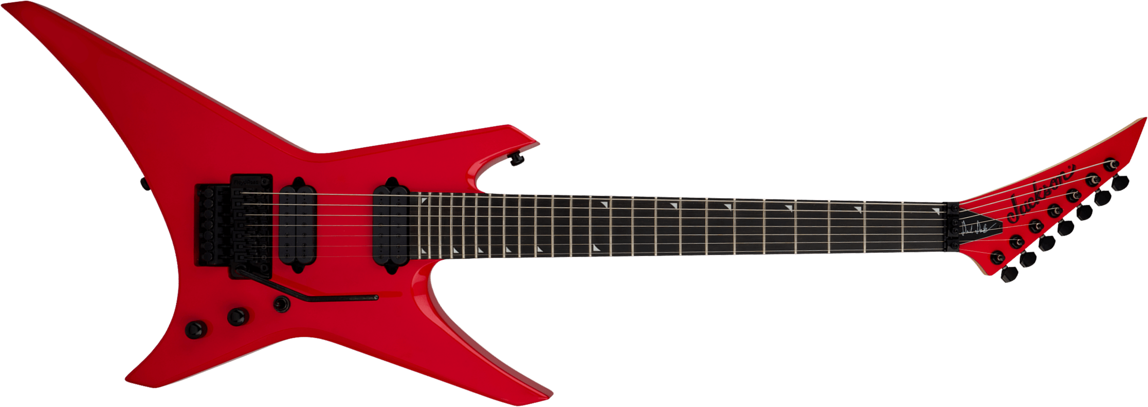 Jackson Dave Davidson Wr7 Pro Signature 7c Baryton 2h Dimarzio Fr Eb - Ferrari Red - Baritone guitar - Main picture