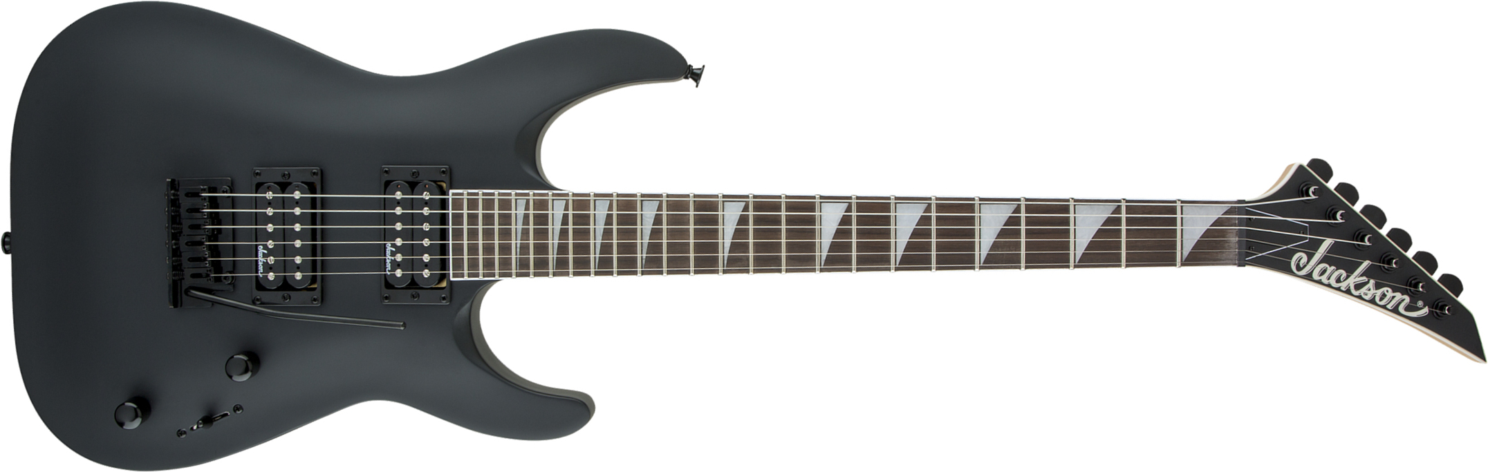 Jackson Dinky Arch Top Dka Js22 2h Trem Ama - Satin Black - Metal electric guitar - Main picture