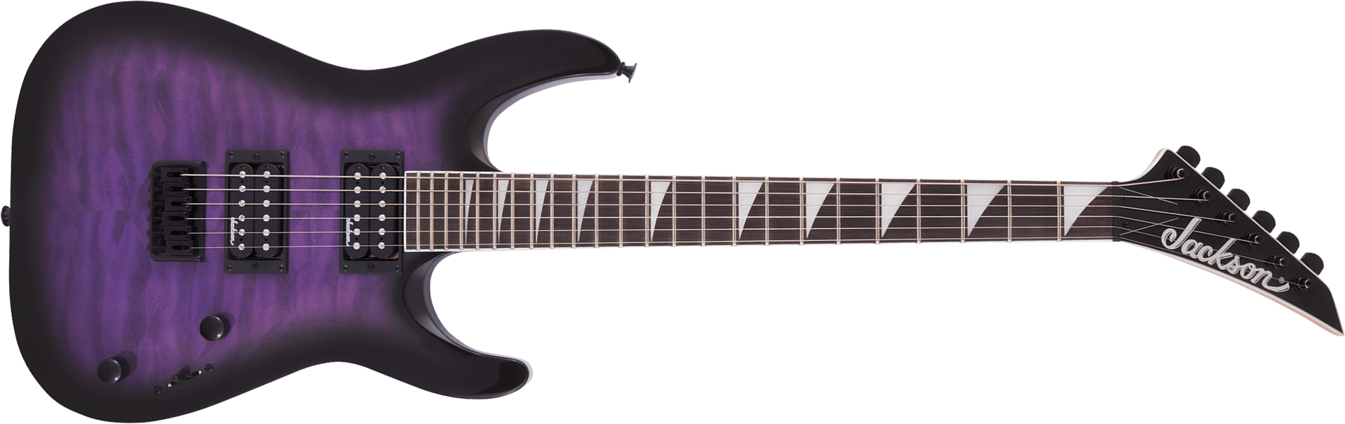 Jackson Dinky Arch Top Js32q Dka  Ht 2h Ama - Trans Purple Burst - Metal electric guitar - Main picture