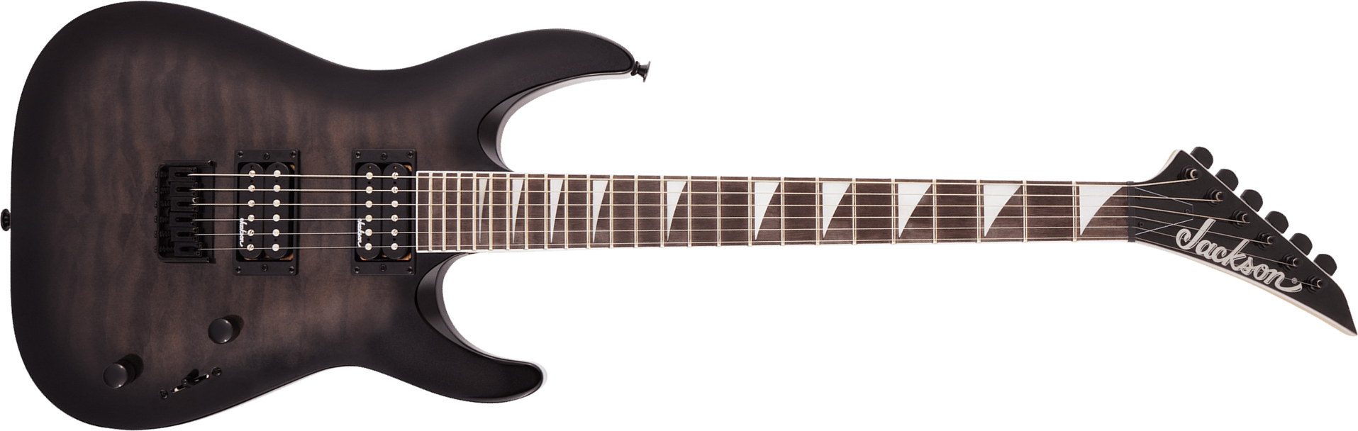 Jackson Dinky Arch Top Js32q Dka  Ht 2h Ama - Trans Black Burst - Metal electric guitar - Main picture