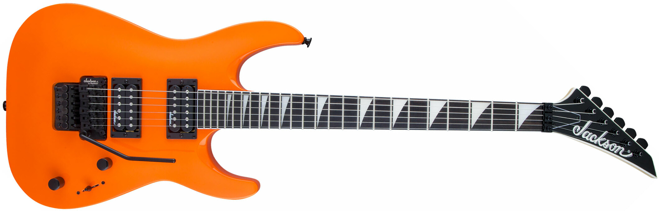 Jackson Dinky Archtop Js32 Dka 2h Fr Ama - Neon Orange - Double cut electric guitar - Main picture