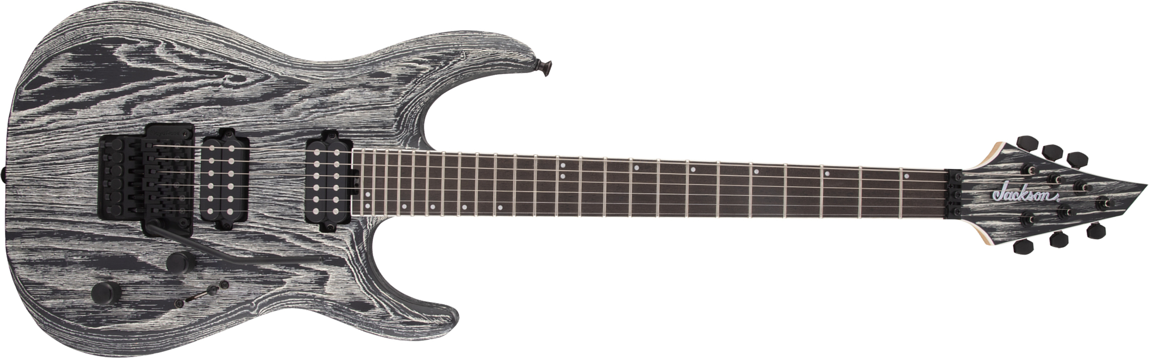 Jackson Dinky Dk Modern Ash Fr6 Pro 2h Fishman Fluence Eb - Baked White - Baritone guitar - Main picture