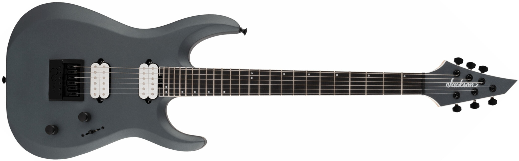 Jackson Dinky Dk Modern Evertune 6 Pro 2h Fishman Fluence Eb - Satin Graphite - Str shape electric guitar - Main picture